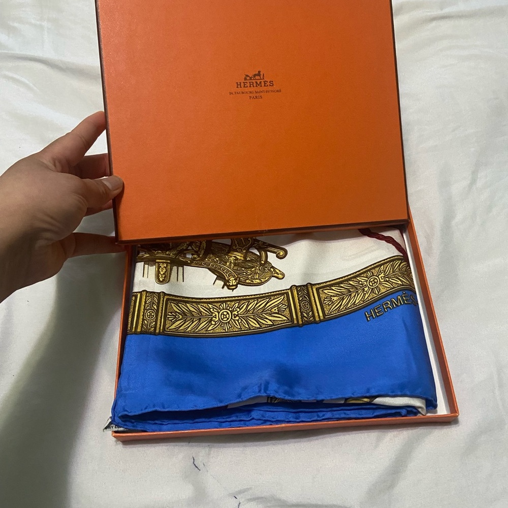 Hermes scarf new 100% silk